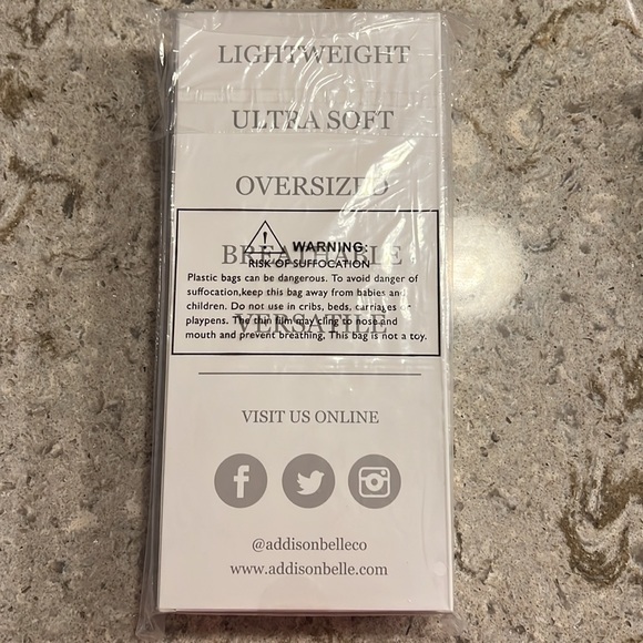 NEW Addison Belle 100% Organic Muslin Swaddle Blanket - Picture 5 of 5